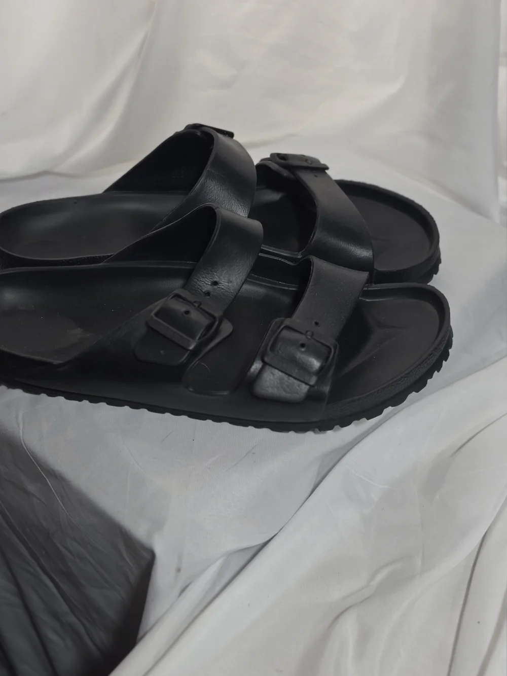 Birkenstock Black Two-Buckle Men's Slide Sandals
